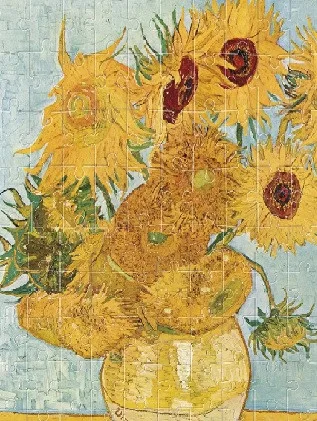 Micro puzzle Van Gogh Floarea soarelui, Londji - imagine 2