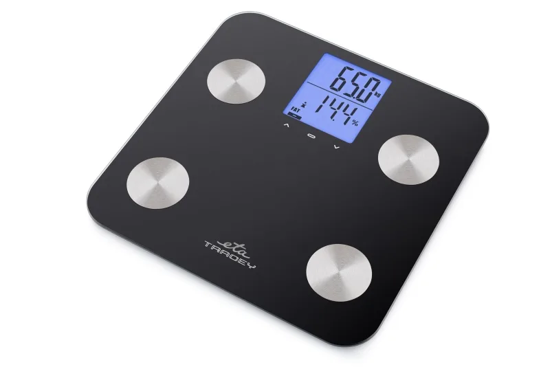 Cantar corporal ETA Tracey 3779 9000, 180 kg, analiza corporala 5 parametri, control tactil, negru - imagine 2