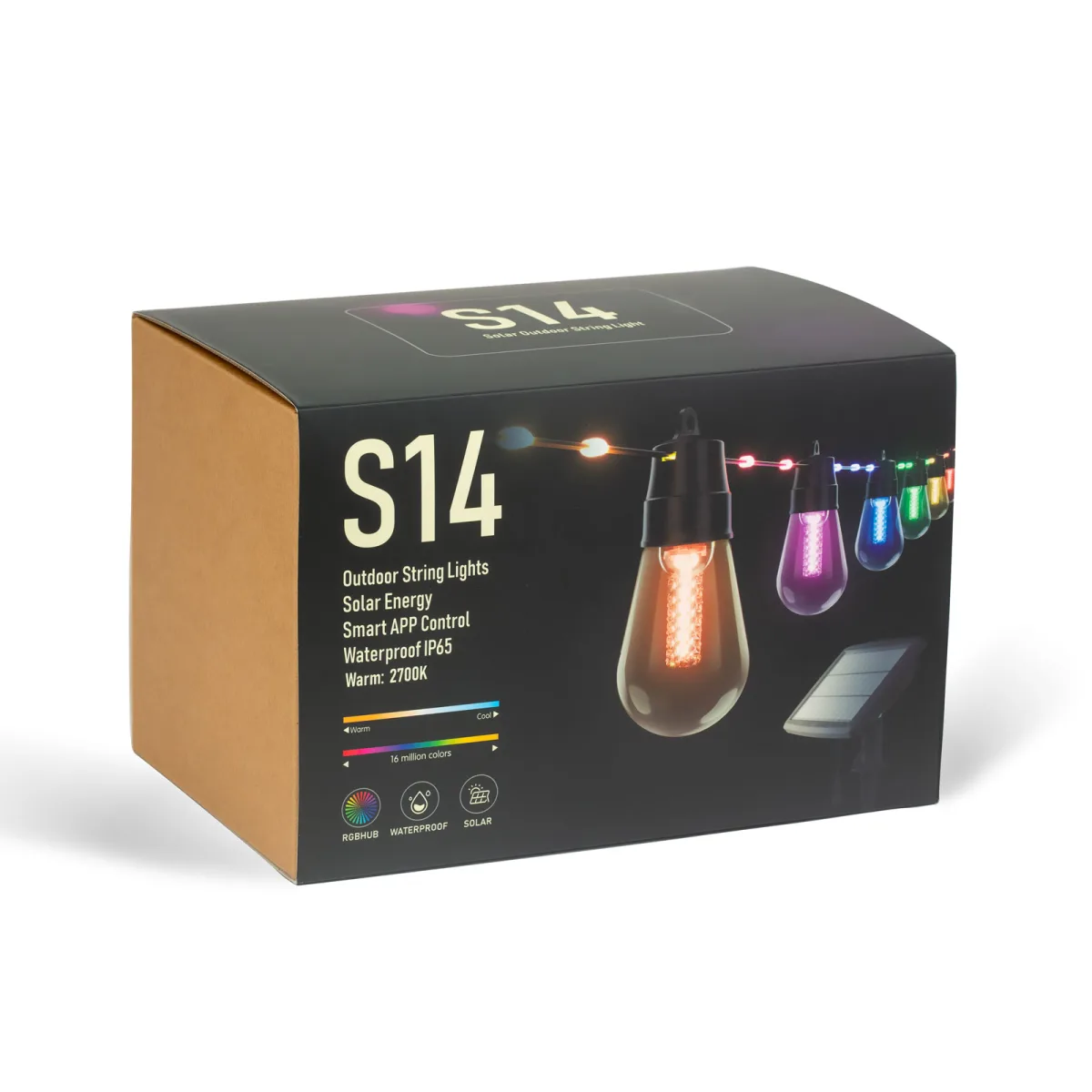 Sir luminos solar inteligent RGB 99 LED, 14.5 m, Bluetooth, control aplicatie, exterior IP65 - imagine 6