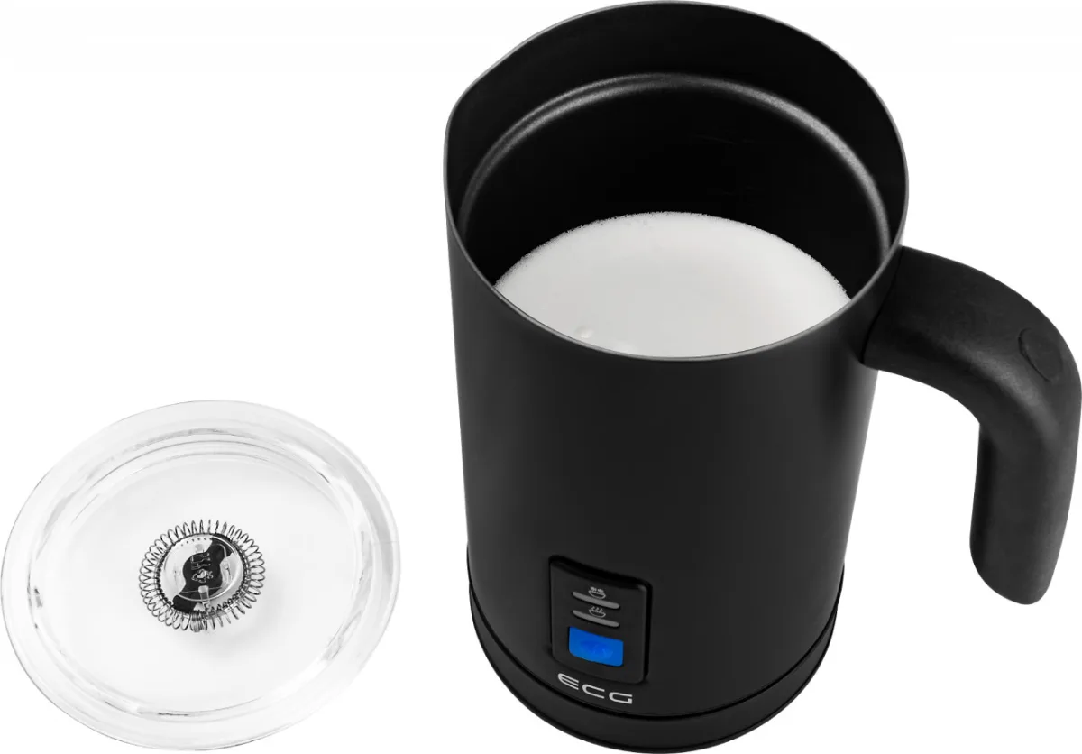 Aparat pentru spuma de lapte ECG NM 119, 240 ml, 500W, otel inoxidabil negru mat - imagine 5