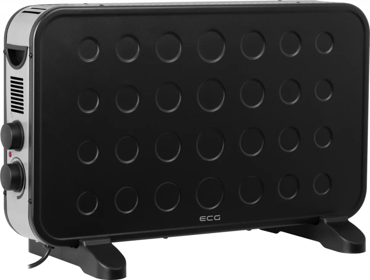 Convector electric de podea ECG TK 2070 Negru, 2000W, 2 trepte de putere - imagine 2