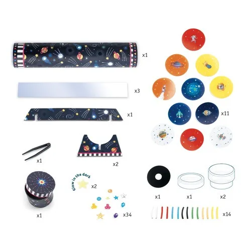 Joc creativ DIY Caleidoscop Imersiune în spatiu, Djeco - imagine 3