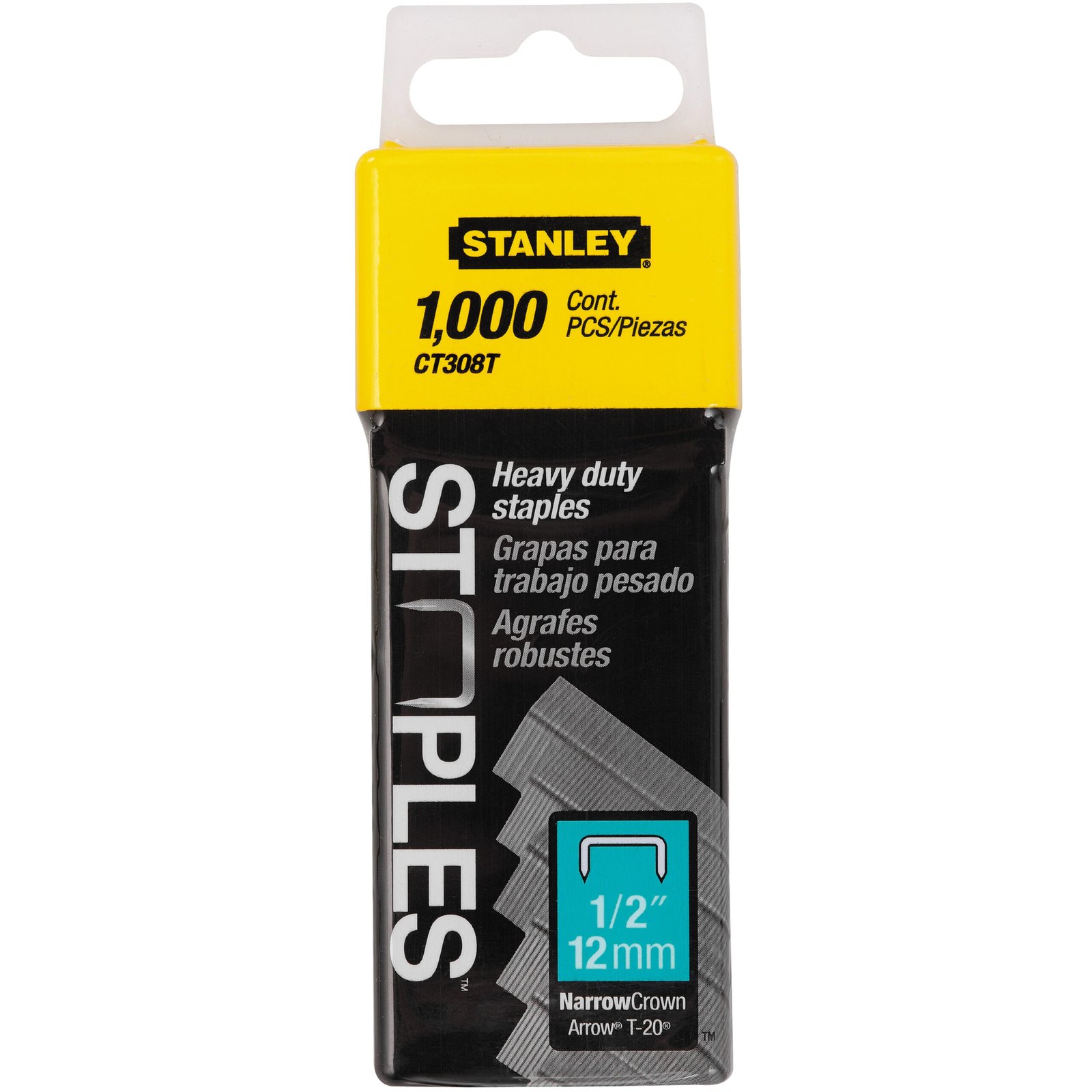 Stanley 1-CT308T Set 1000 Capse Tip CT300, 12mm