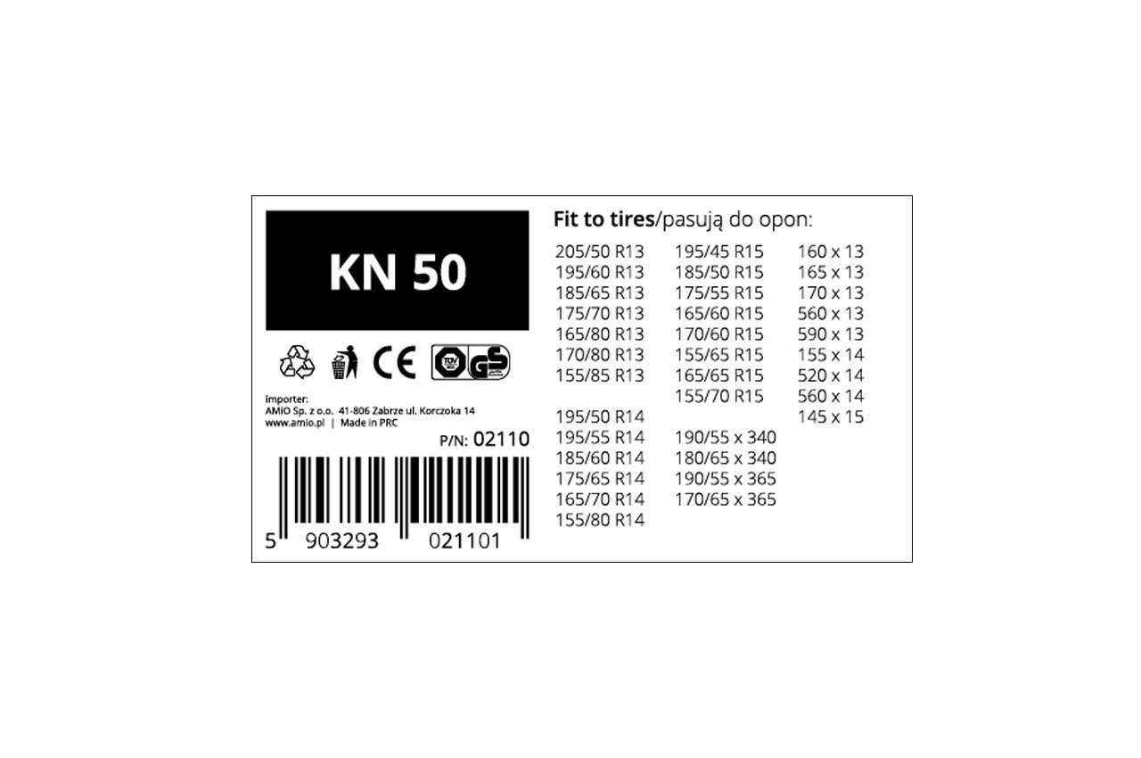 set 2 lanturi de zapada pentru autoturisme cu zale de 12mm, kn-120 6 Set 2 Lanturi de Zapada pentru autoturisme cu zale de 12mm, KN-120 - imagine 6
