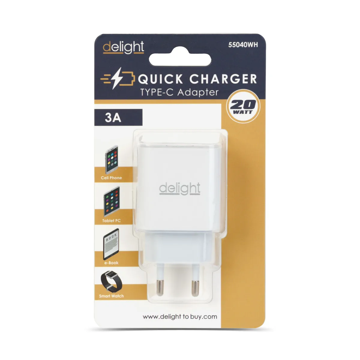 Incarcator rapid USB C PD 20W adaptor priza Type C universal fast charge alb - imagine 4