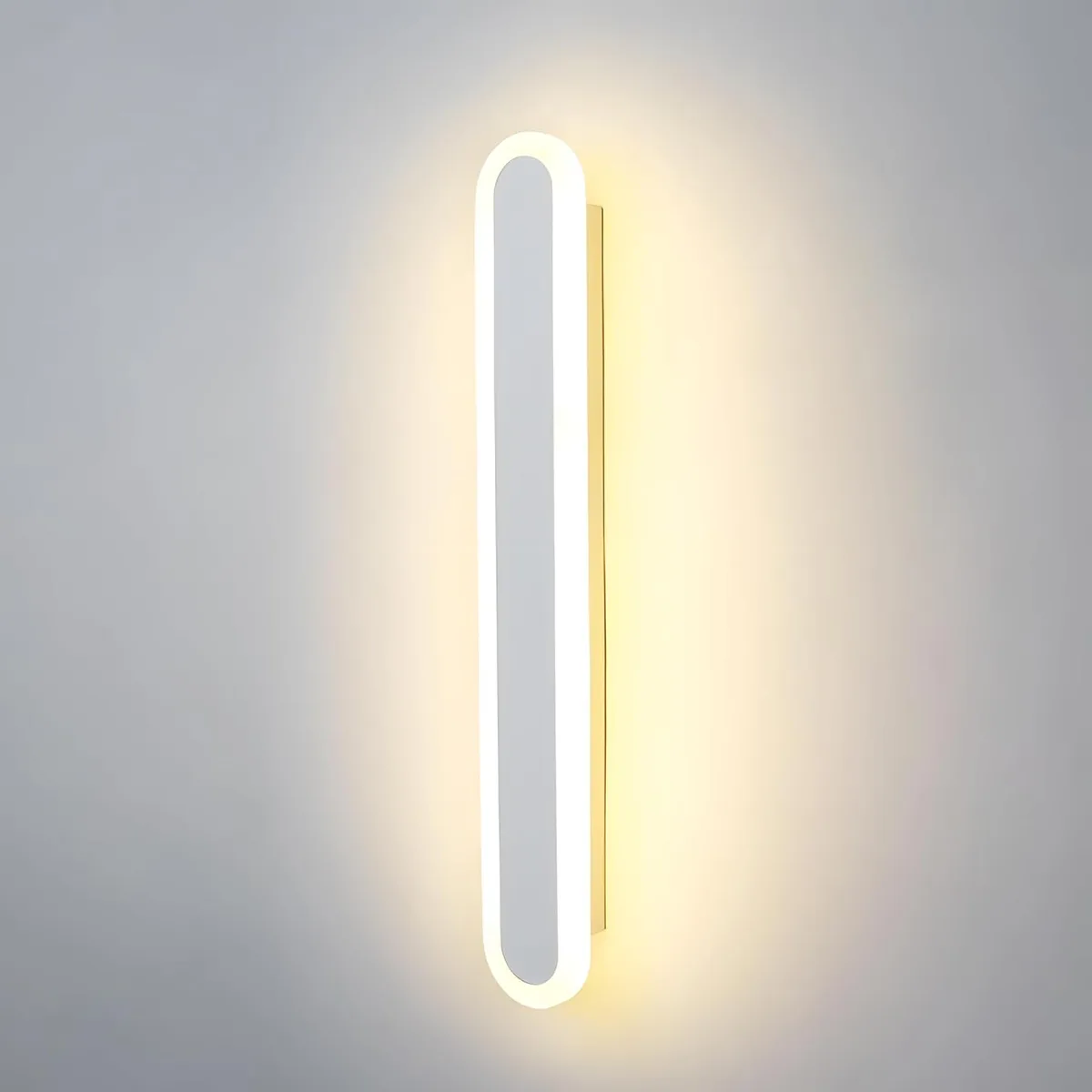 Aplica de perete LED Rovo 1356-60, 60CM, 24W, 3 setari de lumina, 3000K 4000K 6000K, Alb