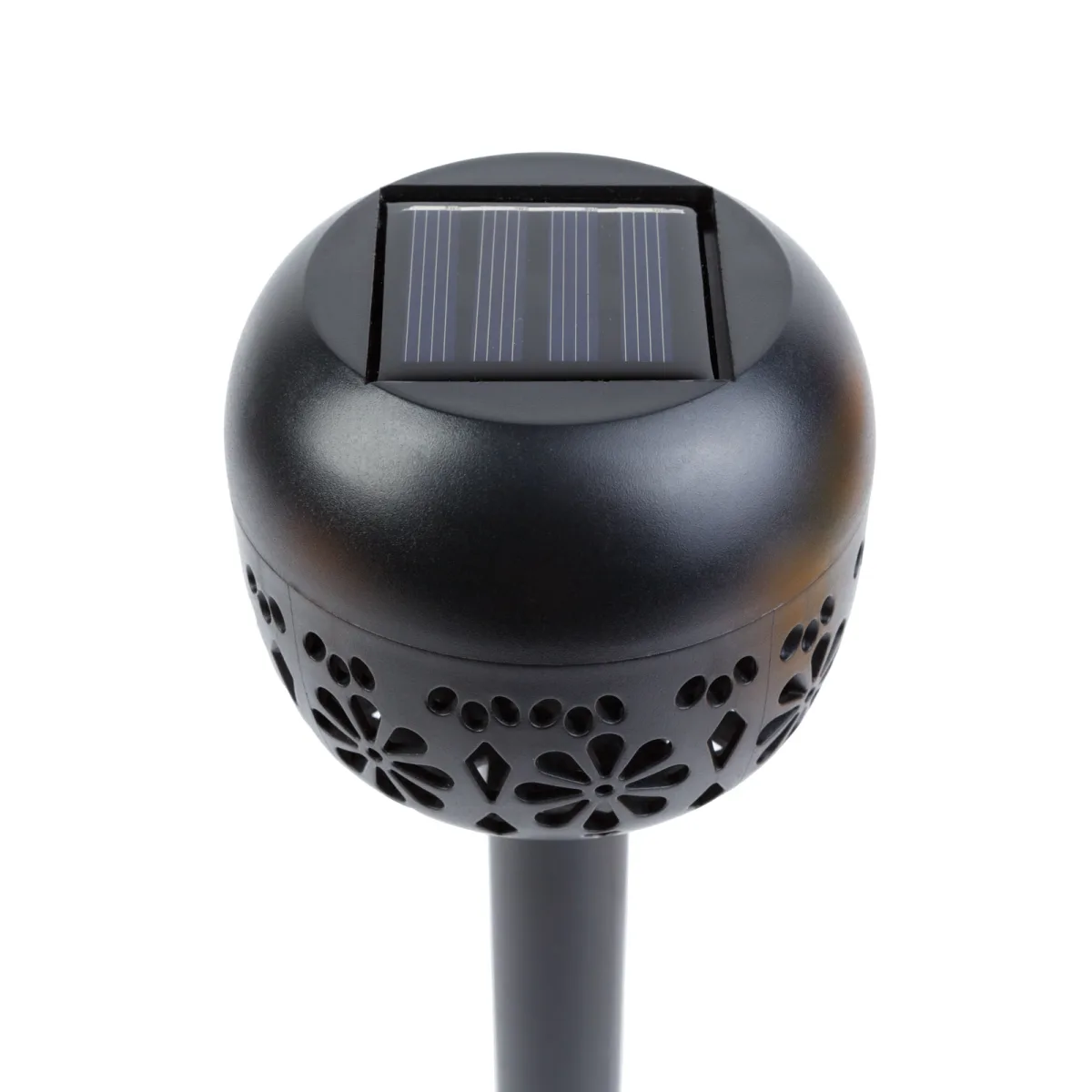 Lampa solara gradina, 1 LED alb cald, 8 x 8 x 38 cm, iluminat alei terasa, IP44 - imagine 3
