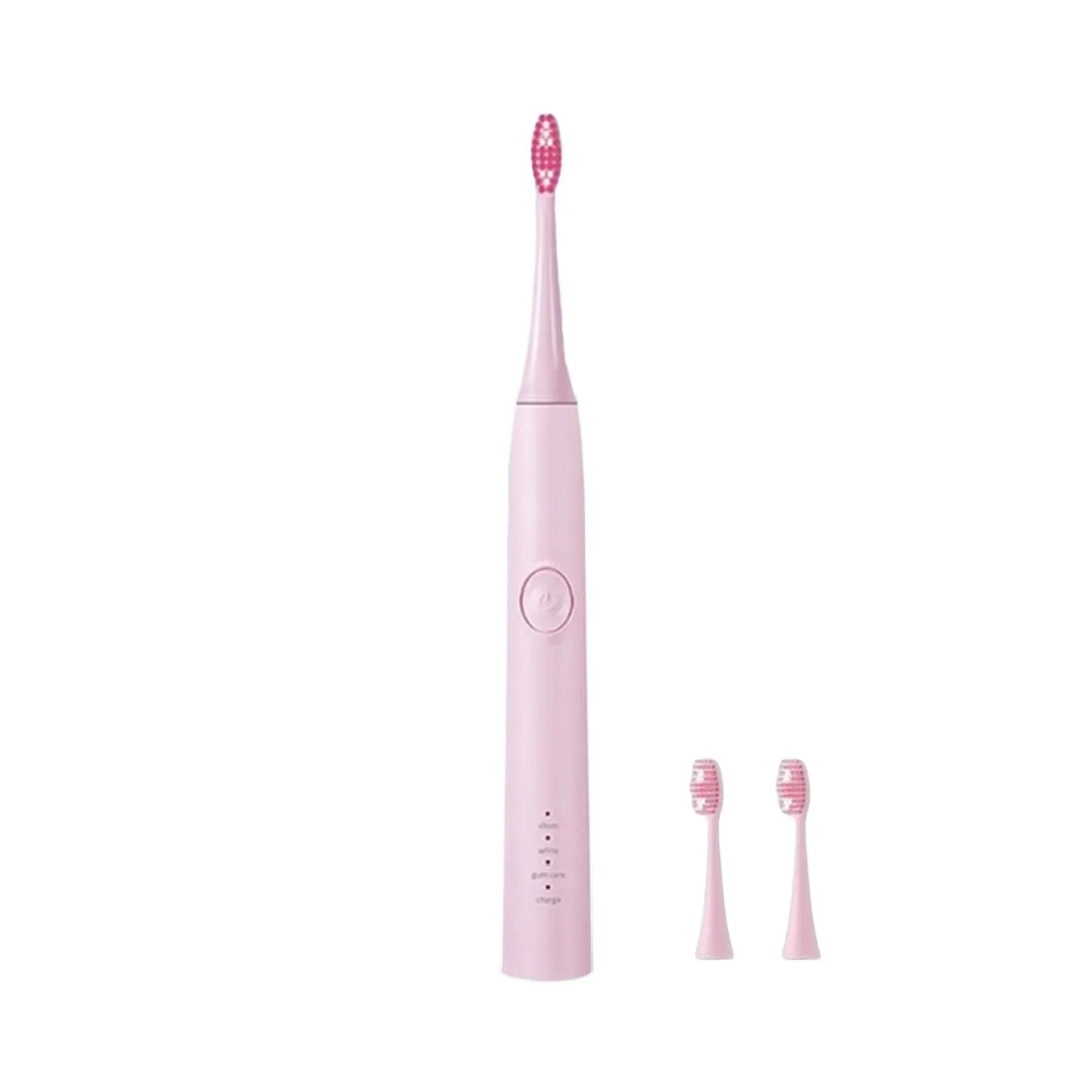 Periuta de dinti electrica Macvi®V-801, 5 trepte viteza, 3 programe de curatare, albire, ingrijire medicala, functie memorare, autonomie 36h, rezistenta la apa IPX7, Alb/Roz
