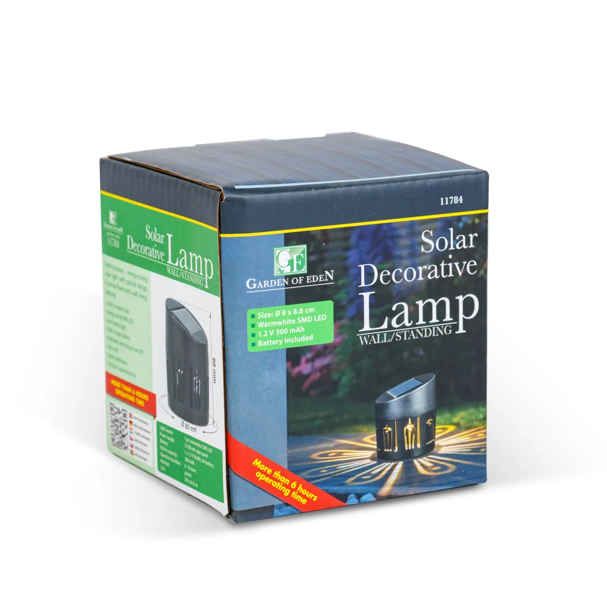 Lampa solara decorativa perete sau sol, LED alb cald, efect umbre, iluminat gradina exterior - imagine 4