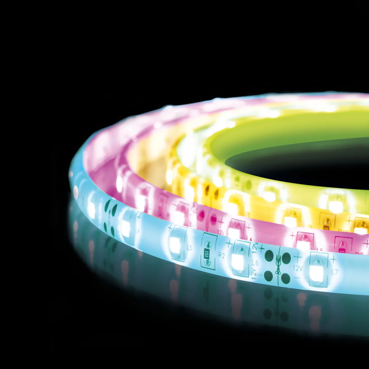 Banda LED RGB smart 2x5m, WiFi Tuya, control app, Alexa Google, telecomanda