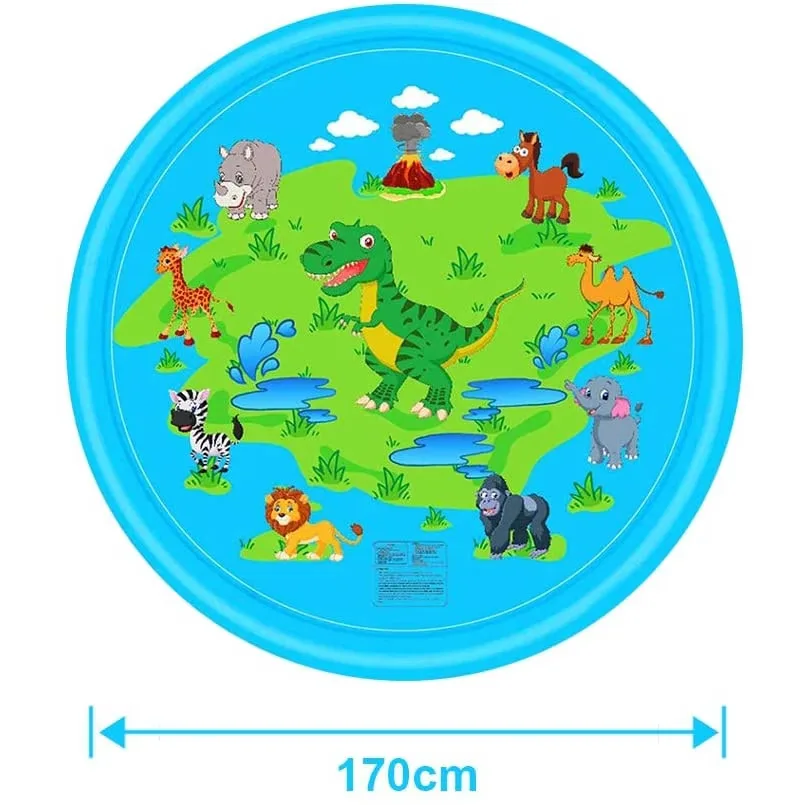 Piscina cu stropitoare, MACVI SummerFun X2, 170 cm, Albastru, pentru copii - imagine 2