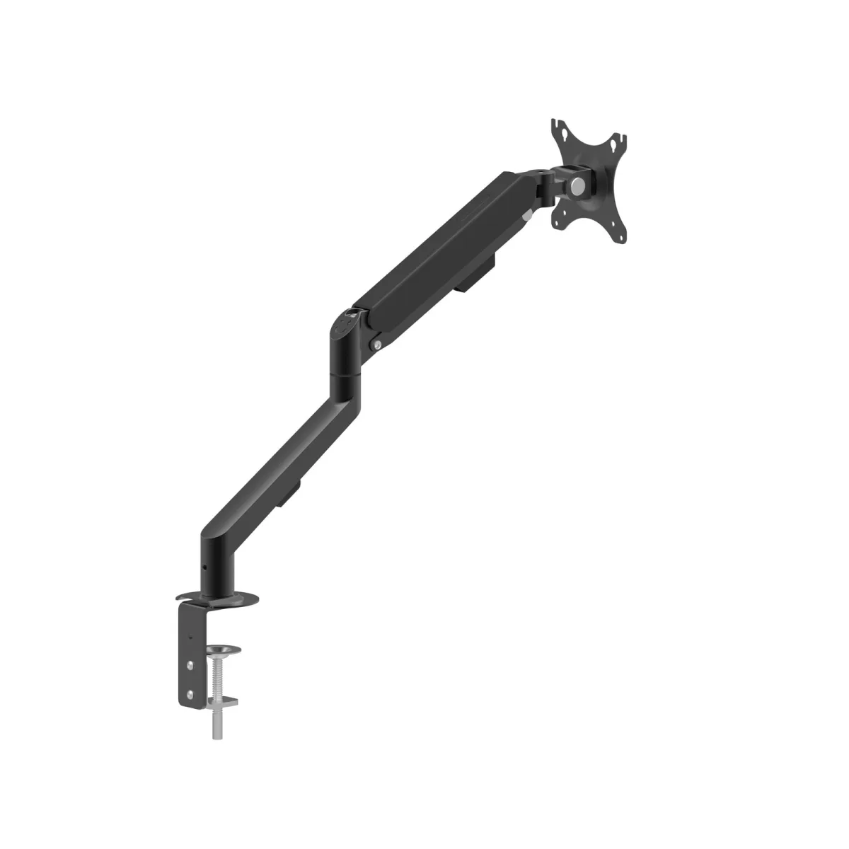 Suport monitor TV birou, brat articulat telescopic, VESA 75x75 100x100, reglabil, fixare blat - imagine 4