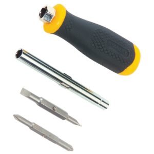 Surubelnita 6 in 1: tubulare 6 si 8mm, biti sl 4,5 si 6mm, PH1, PH2 – blister Stanley 0-68-012