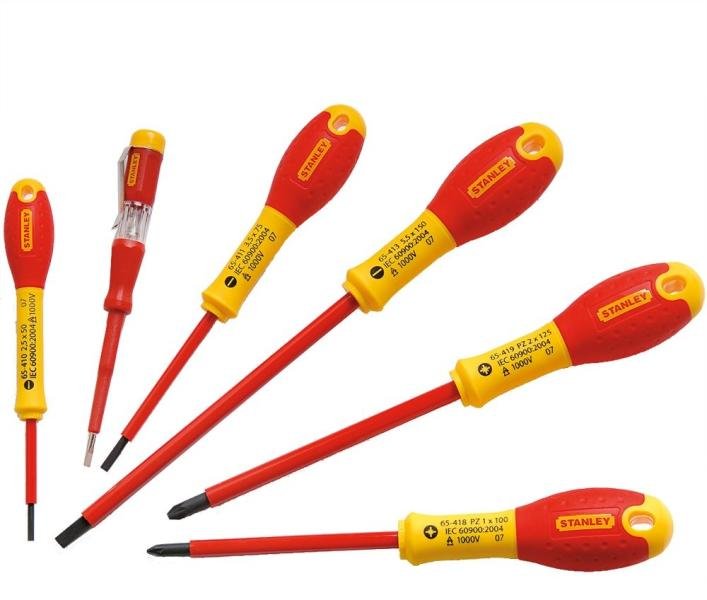 stanley 0-65-443 set 5 surubelnite drepte fatmax izolate + tester de tensiune 1 Stanley 0-65-443 Set 5 surubelnite drepte FATMAX izolate + tester de tensiune