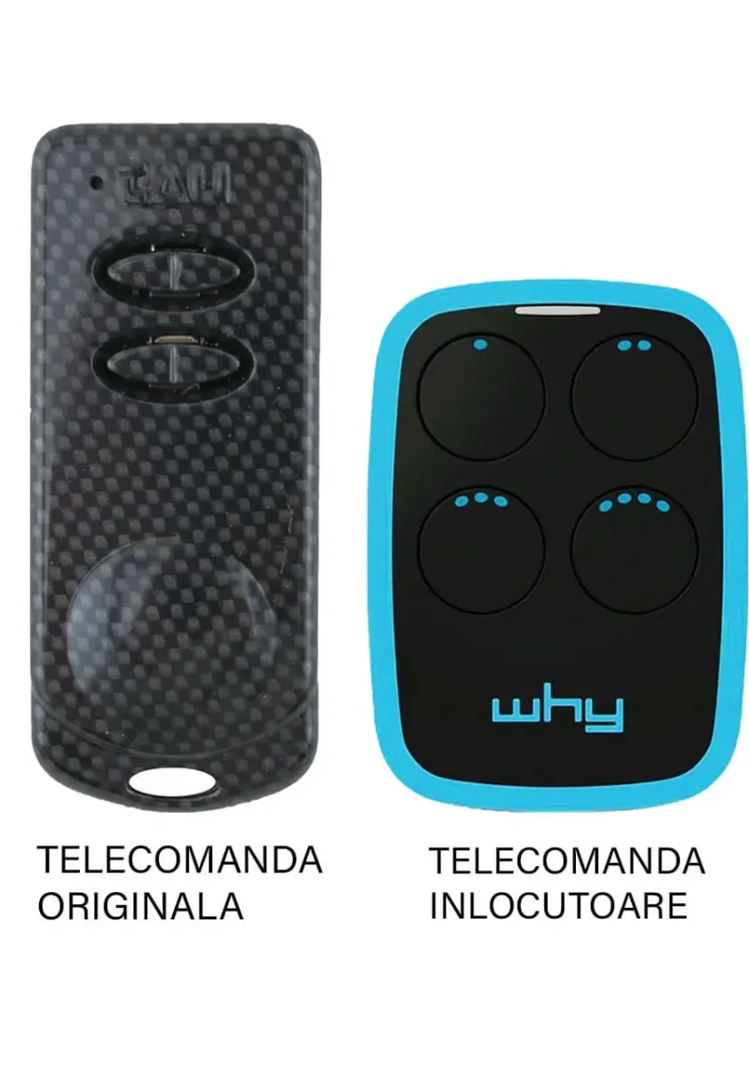 Telecomanda inlocuitoare poarta garaj desicanale cod saritor 433.92MHz TAU 250-K-SLIM-RP compatibila cu originalul (851)