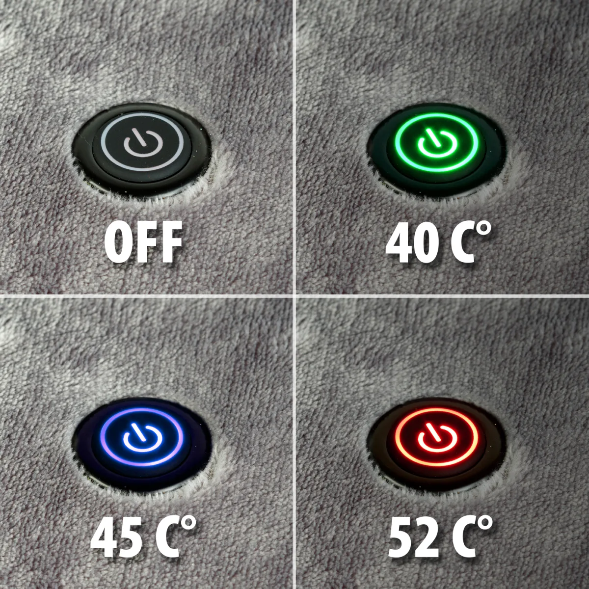 Patura electrica USB 150x80cm, patura incalzire cu 3 trepte temperatura 40 52C pentru relaxare - imagine 3