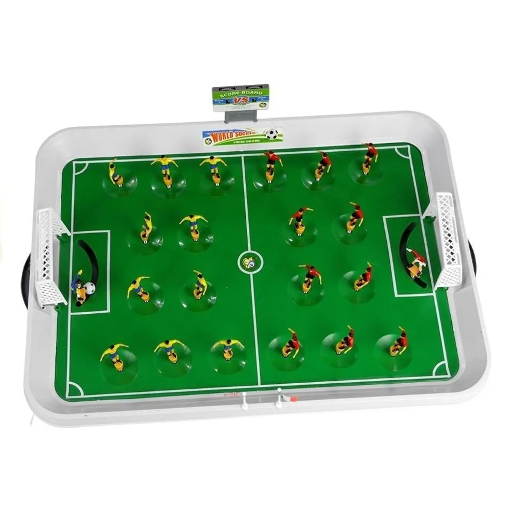 Mini fotbal de masa, 50 x 36 x 5 cm, 2 echipe, 22 jucatori, plastic si metal