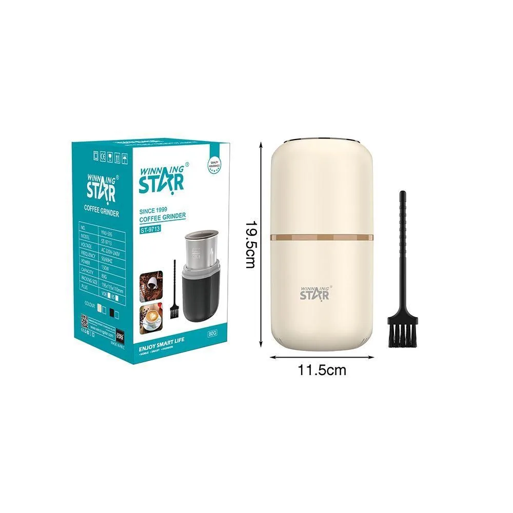 Rasnita electrica cafea WinningStar 150W, aparat macinat boabe cafea cu lama inox 80g