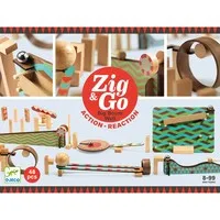 Set de constructie trasee Zig & Go Big Boom 48 piese, Djeco - imagine 2