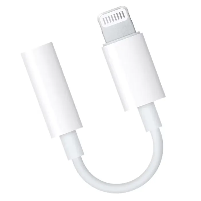 Adaptor audio Lightning la Jack 3.5 mm Macvi, alb, compact, constructie din cupru - imagine 2
