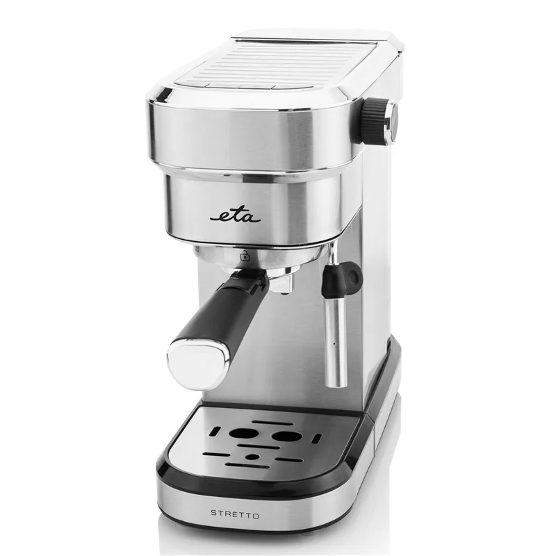 Espressor manual ETA Stretto 2180, 1350 W,0.75 L, dispozitiv spumare, 15 bar, otel inoxidabil - imagine 2