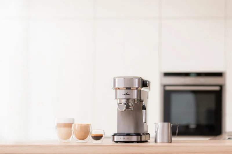 Espressor manual ETA Stretto 2180, 1350 W,0.75 L, dispozitiv spumare, 15 bar, otel inoxidabil - imagine 10