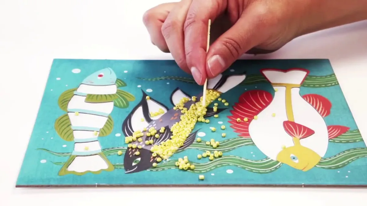 Atelier creativ cu margele Zoology, Djeco - imagine 3