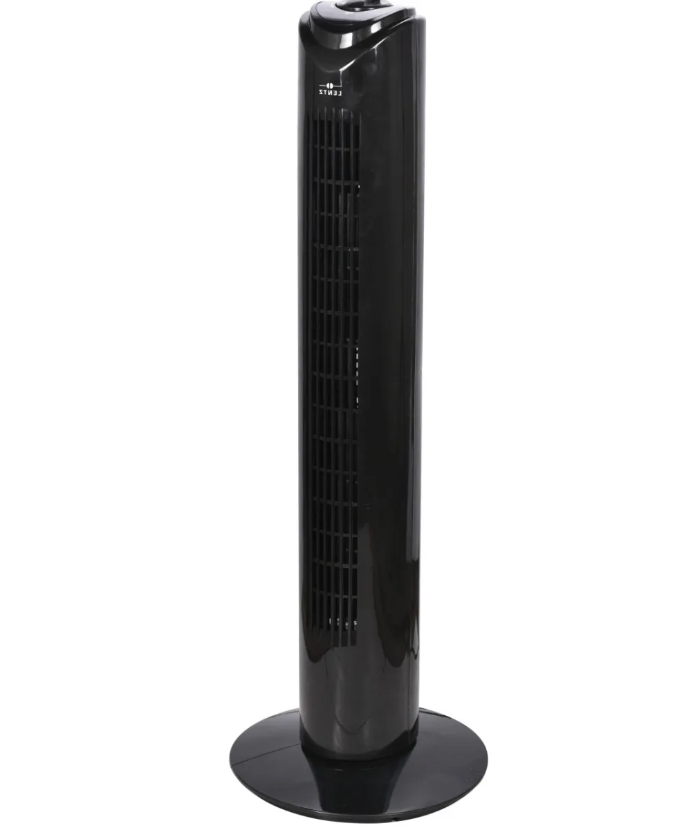 Ventilator turn LENTZ, 45W, 81cm, 3 viteze, oscilatie, negru - imagine 2