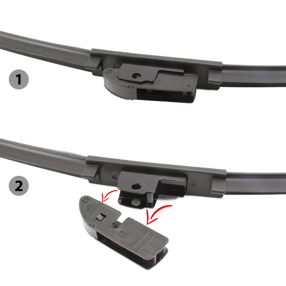 Stergator parbriz 19 inch, 47.5 cm, universal, 10 adaptoare, lama cauciuc, montaj usor - imagine 2