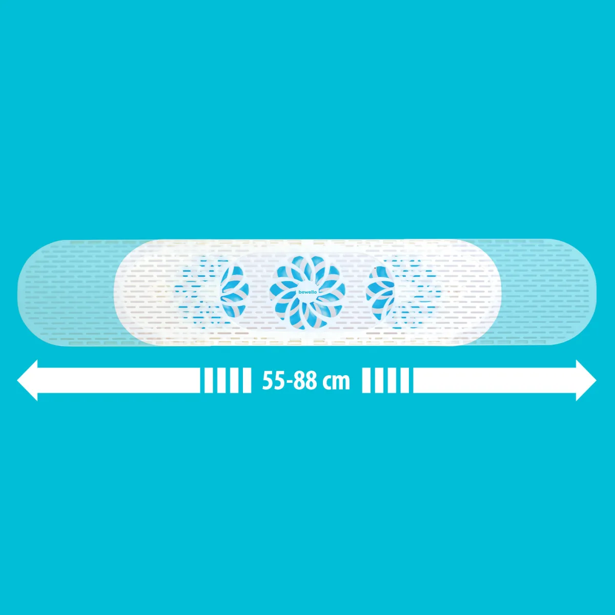 Deflector aer conditionat reglabil 55-88 cm cu ventilatoare, deviere aer AC, protectie aer rece - imagine 5
