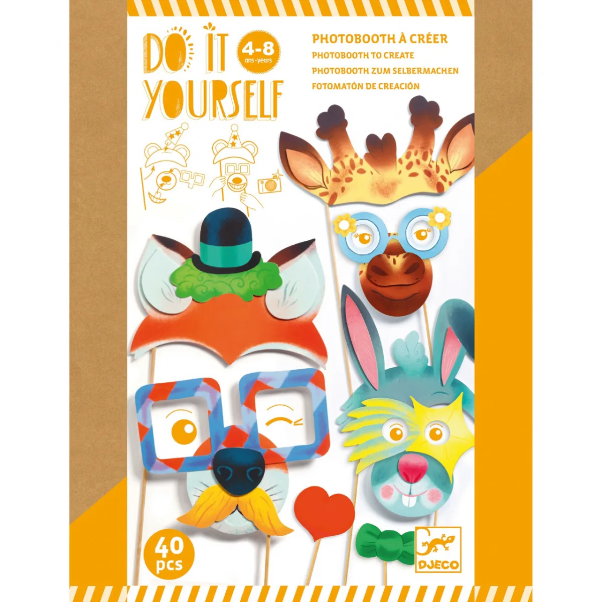 Joc creativ DIY Masti de petrecere, Djeco - imagine 2