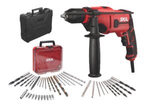 SKIL 6725 GB, Masina de gaurit cu percutie 710 W, 10 Biti, 28 Burghie, Geanta