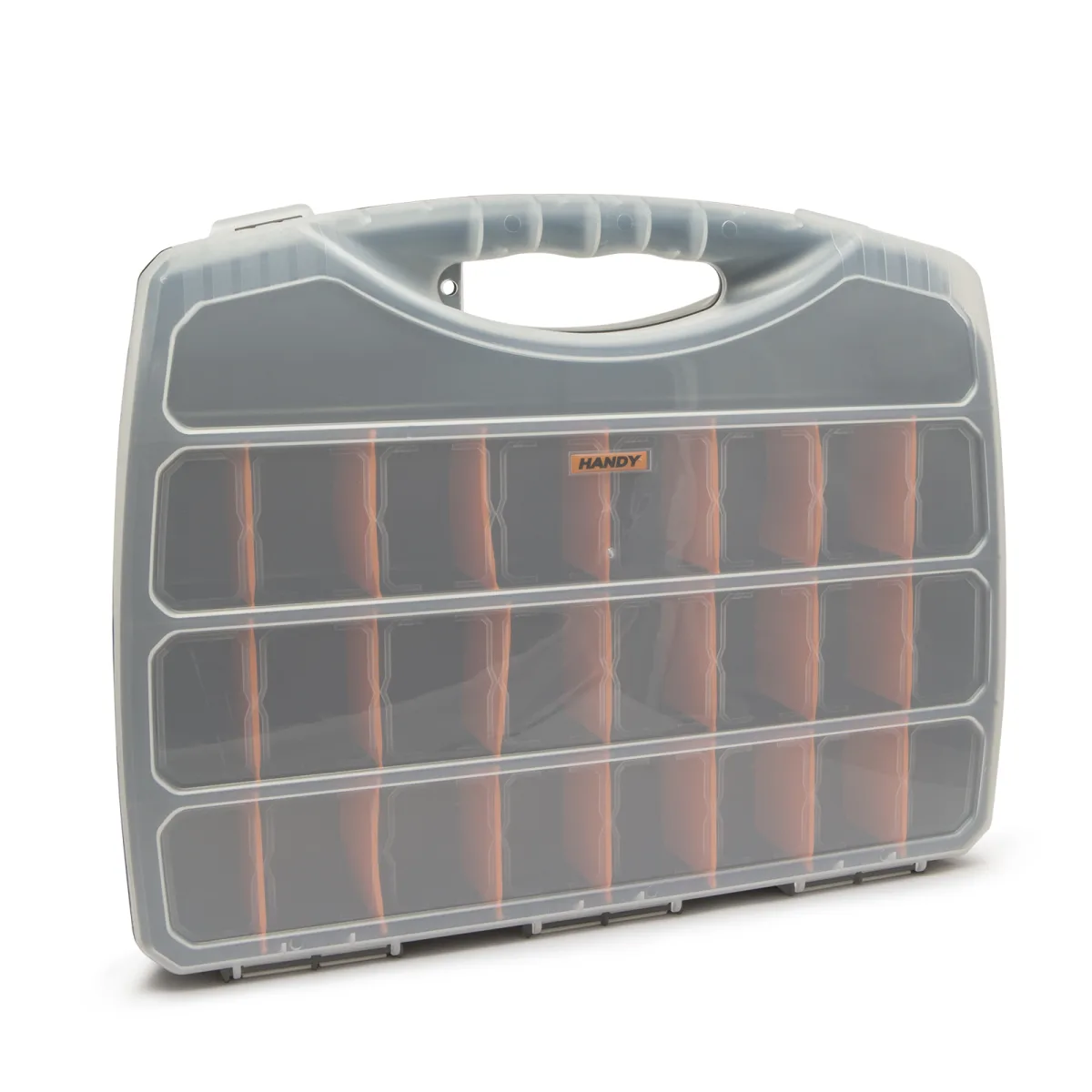 Cutie organizator pentru accesorii cu compartimente reglabile si capac transparent, 480 x 375 x 75 mm