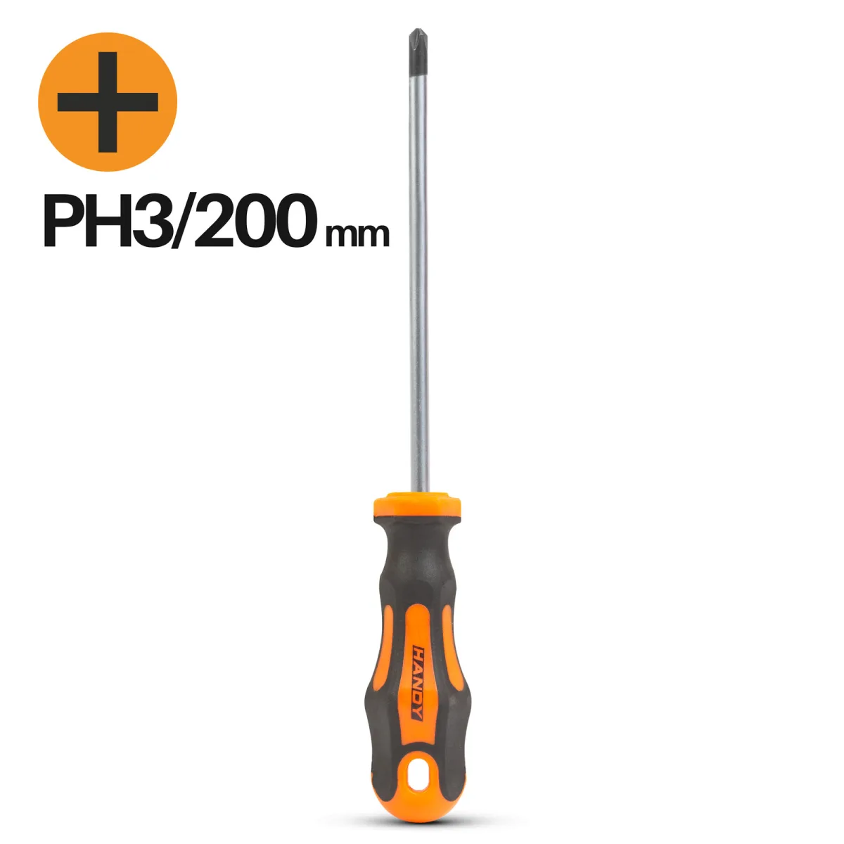 Surubelnita Phillips PH3, Lungime 200 mm, Otel Crom-Vanadiu, Maner Ergonomic Antiderapant
