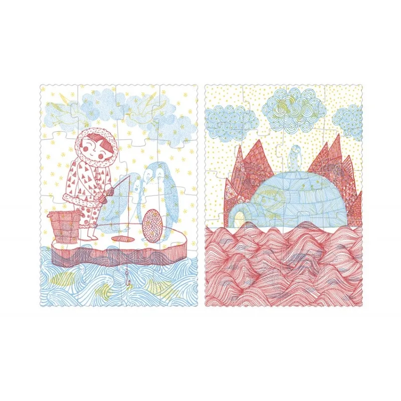 Puzzle progresiv Iglu, Londji - imagine 2