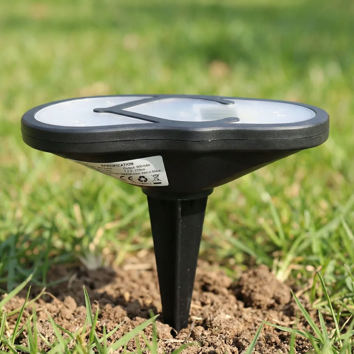 Lampa solara decorativa tip slapi, LED alb cald, 12.7 x 8.5 cm - imagine 3