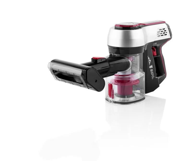 Aspirator vertical 2 in 1 fara fir ETA Elastic 2231, Li-ion 21.6 V, 0.45 l, tub flexibil, negru cu rosu - imagine 8