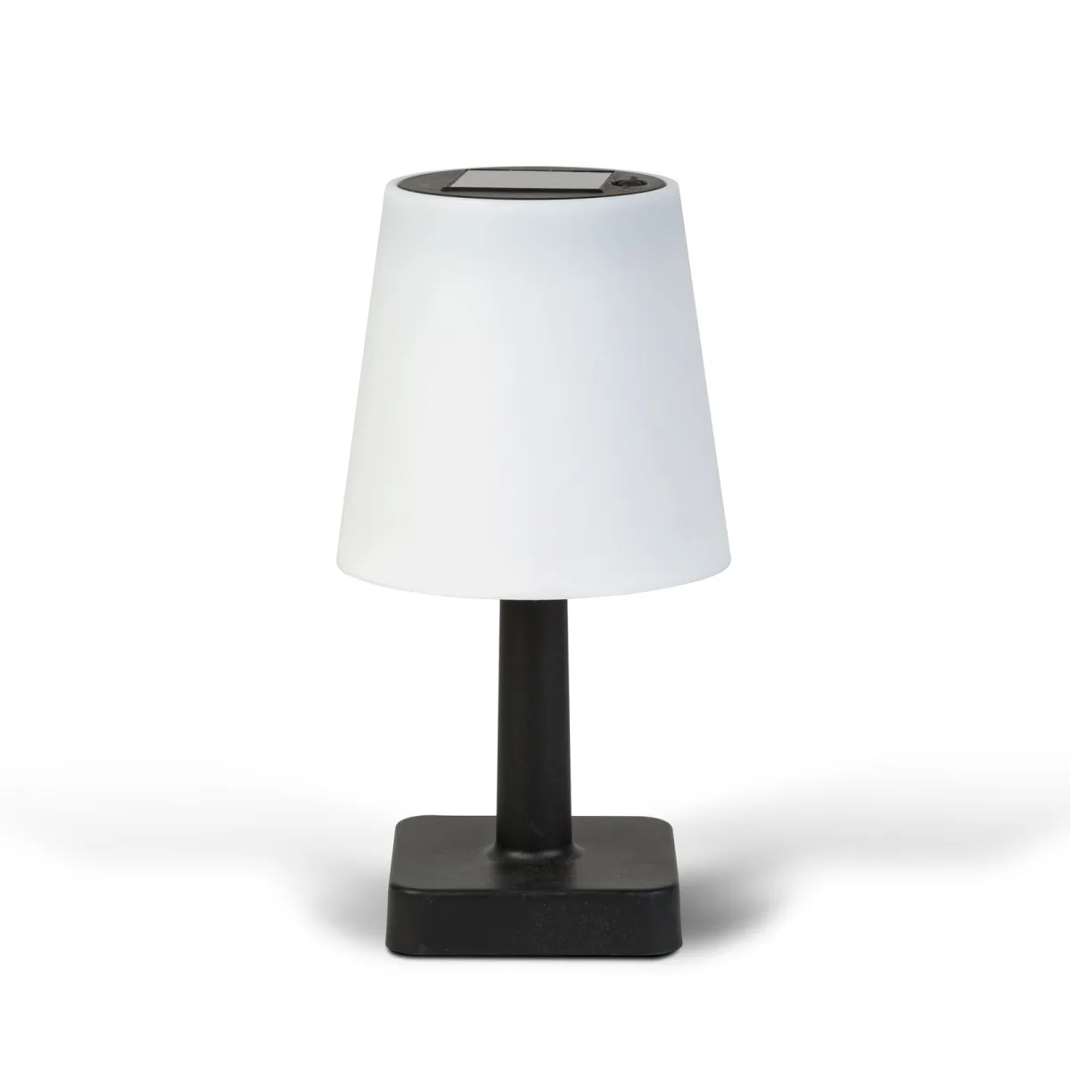 Lampa solara de masa LED alb cald, 23 cm, design modern, iluminat terasa balcon exterior - imagine 3