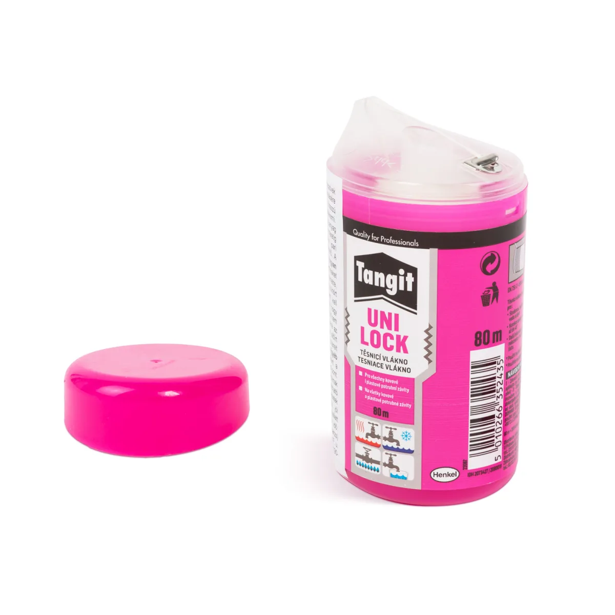 Snur etansare filet teava Unilock Henkel 80m, sigilant instalatii apa si gaz pentru tevi metal si plastic