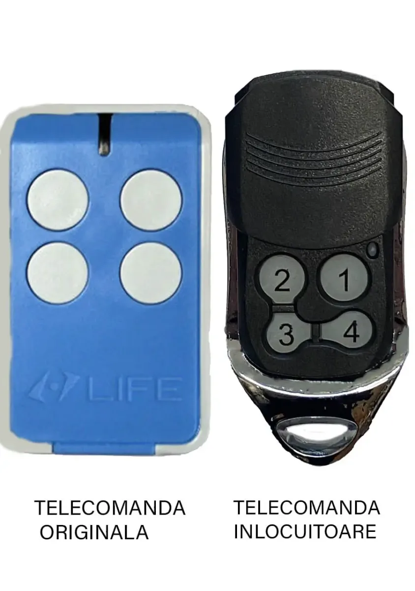 Telecomanda inlocuitoare poarta garaj Life MAXI4-BLUE cutaste (833)