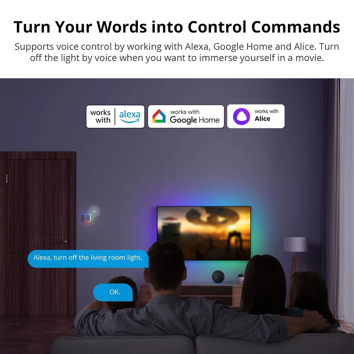 Intrerupator Smart Sonoff T5-2C-86 WiF cu Full Touch (2 canale), Lumina LED 10A 2400W - imagine 5