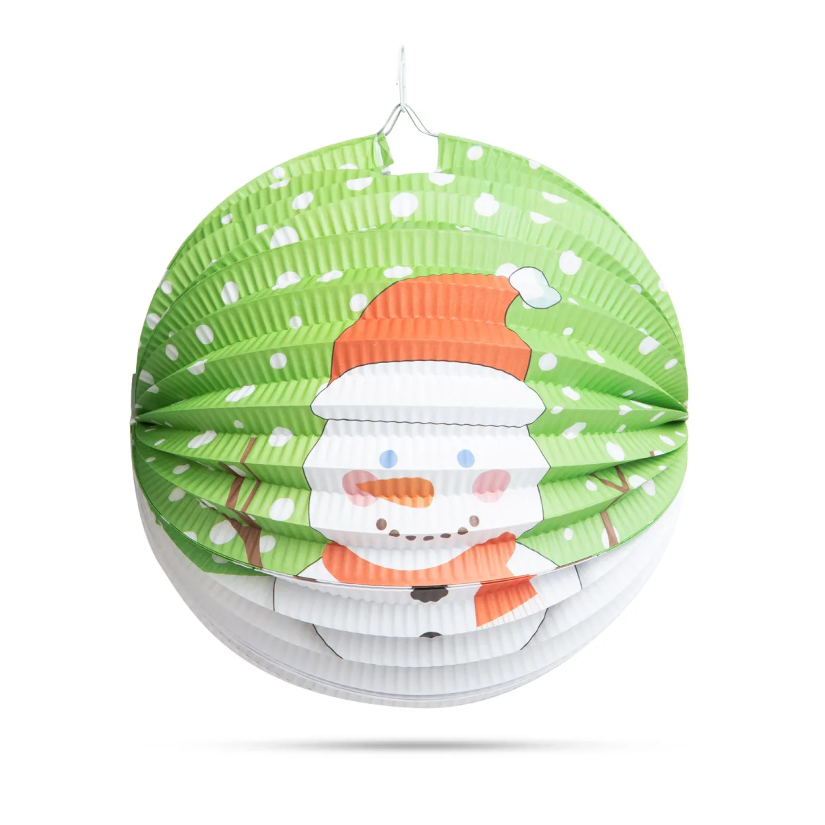 Felinar decorativ Craciun, 25 cm, model Om de zapada - imagine 3