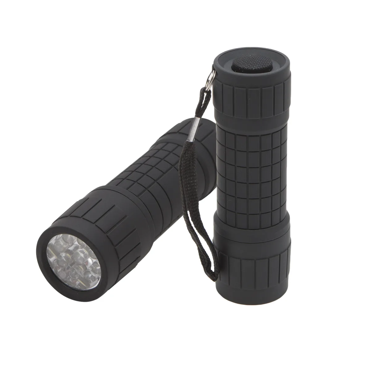 Lanterna LED compacta 9 LED 90lm, rezistenta la socuri, cu baterii AAA, portabila