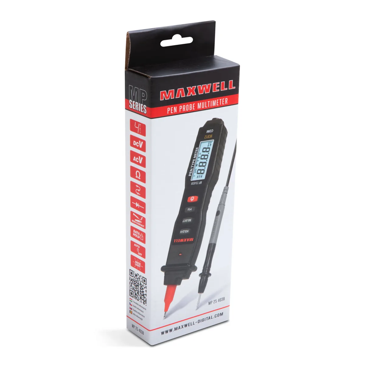 Multimetru digital tip stilou, NCV, 600V, frecventa, test dioda, compact - imagine 2