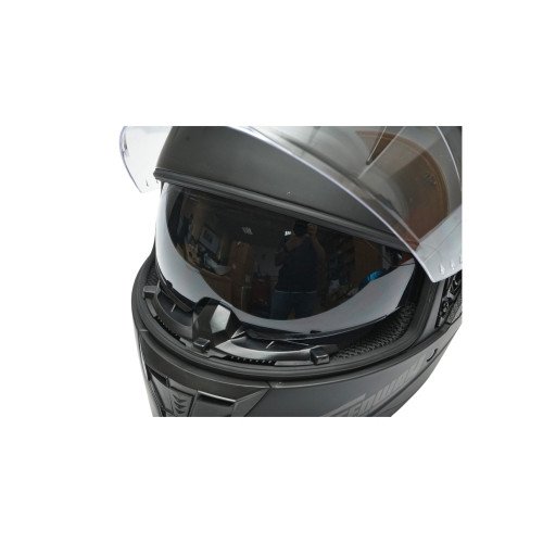 casca moto integrala negru mat cu viziera transparenta si ochelari de soare, marimea l, model arcane ii 8 Casca moto integrala negru mat cu viziera transparenta si ochelari de soare, marimea L, model Arcane II - imagine 8