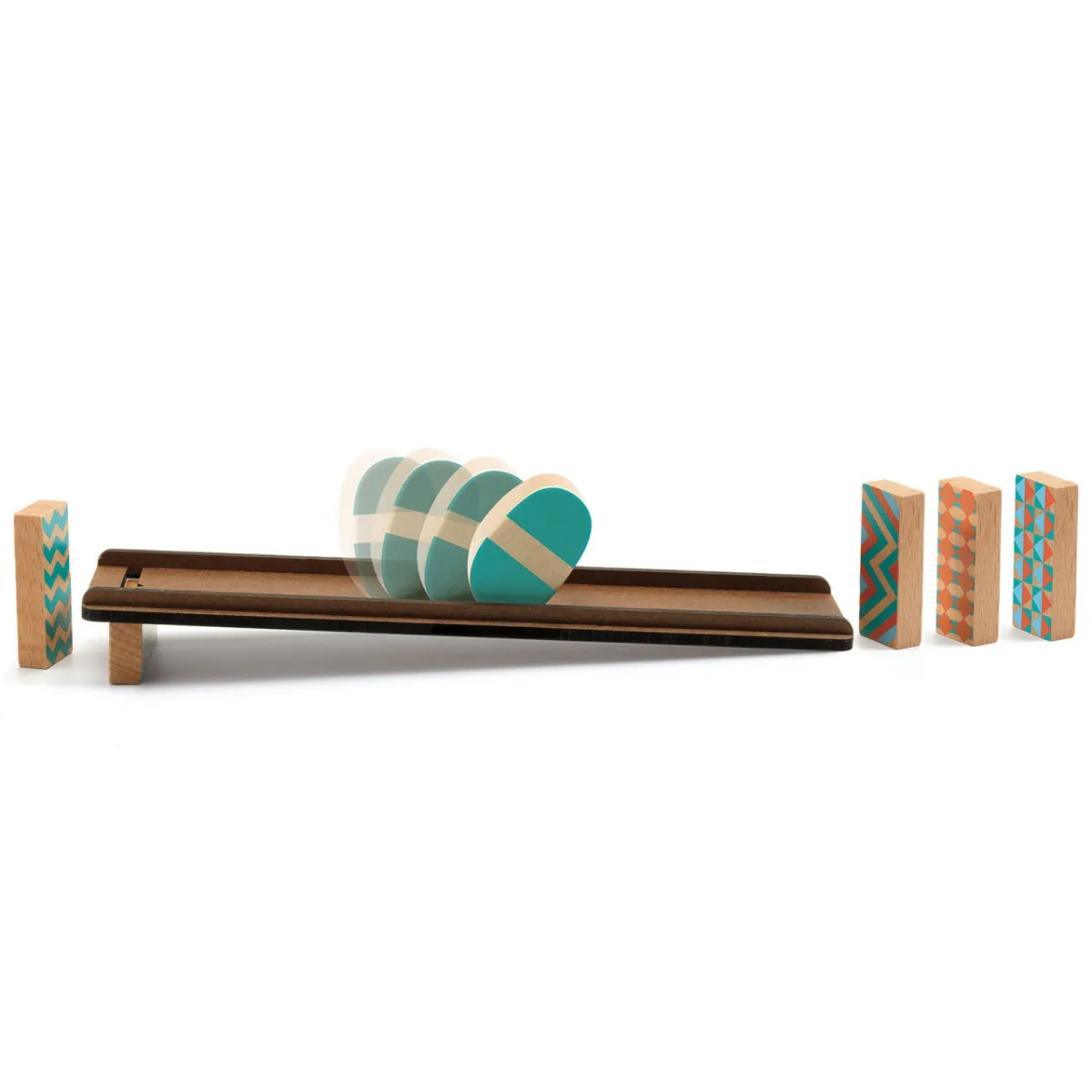Set de constructie trasee Zig & Go Cultubo 7 piese, Djeco - imagine 3