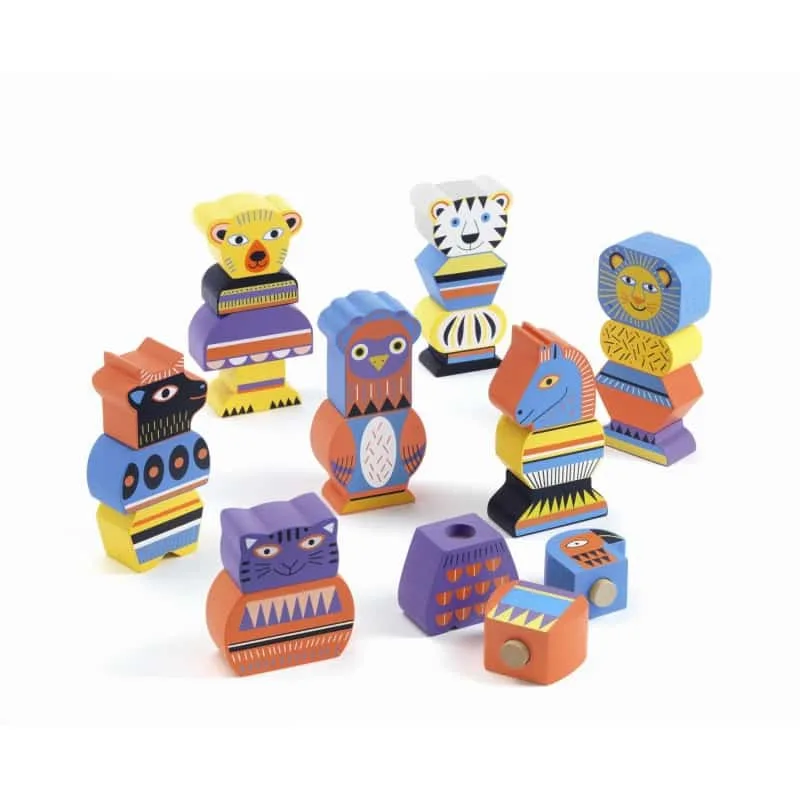 Set de construit figurine animale Zetribu, Djeco - imagine 2