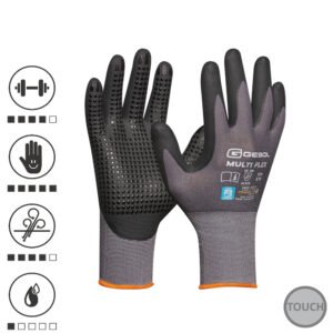 Gebol 709279, Manusi de protectie Multi Flex, din nylon si spandex, acoperire din spuma de nitril, uz profesional, marimea 11/XXL
