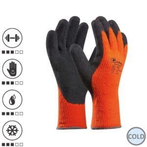 Gebol 709284, Manusi de protectie Winter Grip, din acril, acoperire din spuma de latex cu finisaj nisipos, uz profesional, marimea 10/XL