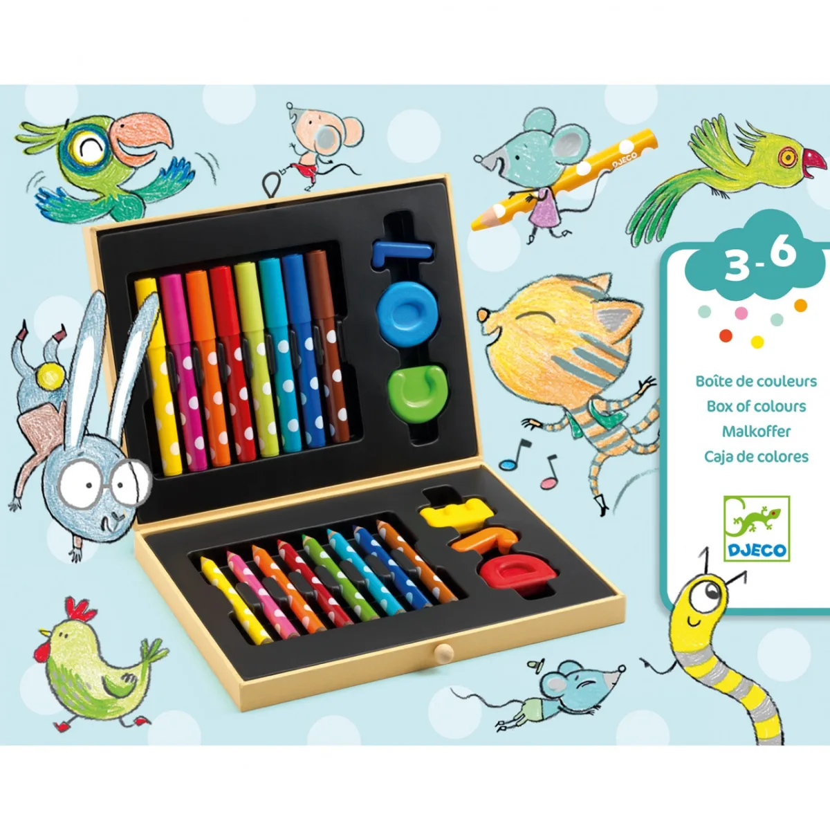 Cutie culori pentru primele desene, Djeco - imagine 4